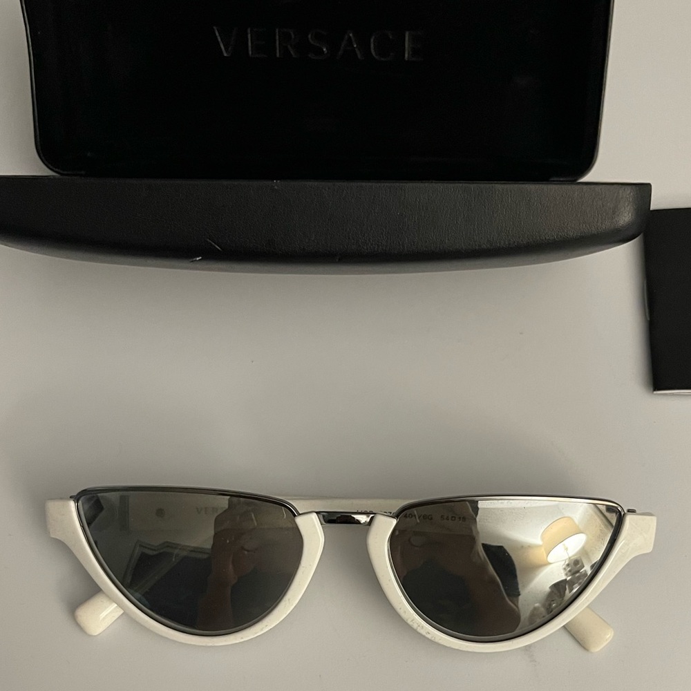 Versace half frame sunglasses